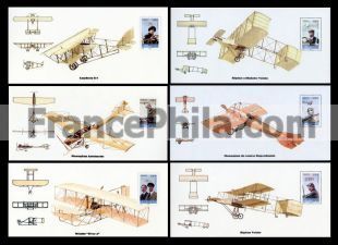 France Mini-sheet Yv. 49/54 - Aviation